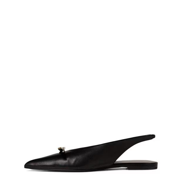 Lanvin o1g2r1mq1024 Nappa Slingback in Black Size US 9 / IT 39 - 2 Thumbnail