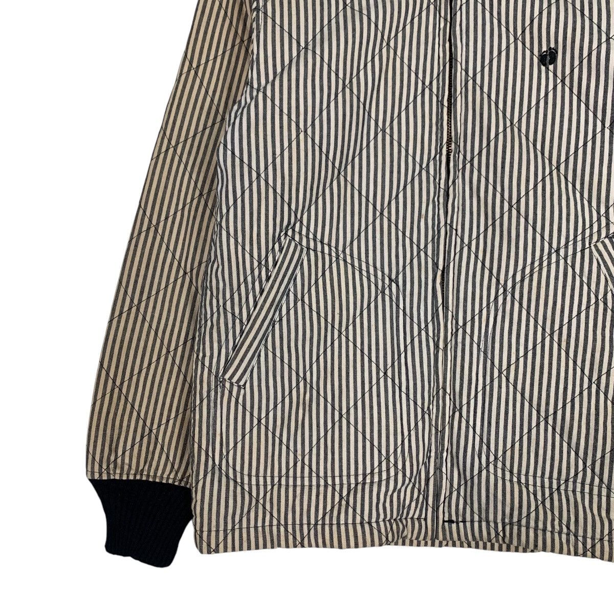Hang Ten HANG TEN Hickory Stripe Quilted Bomber Jacket #1268-C57 Size US M / EU 48-50 / 2 - 3 Thumbnail