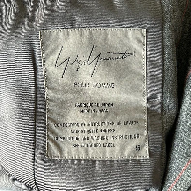 Yohji Yamamoto Yohji Yamamoto Yohji Yamamoto Grey and Orange Striped Suit Size US S / EU 44-46 / 1 - 5 Thumbnail