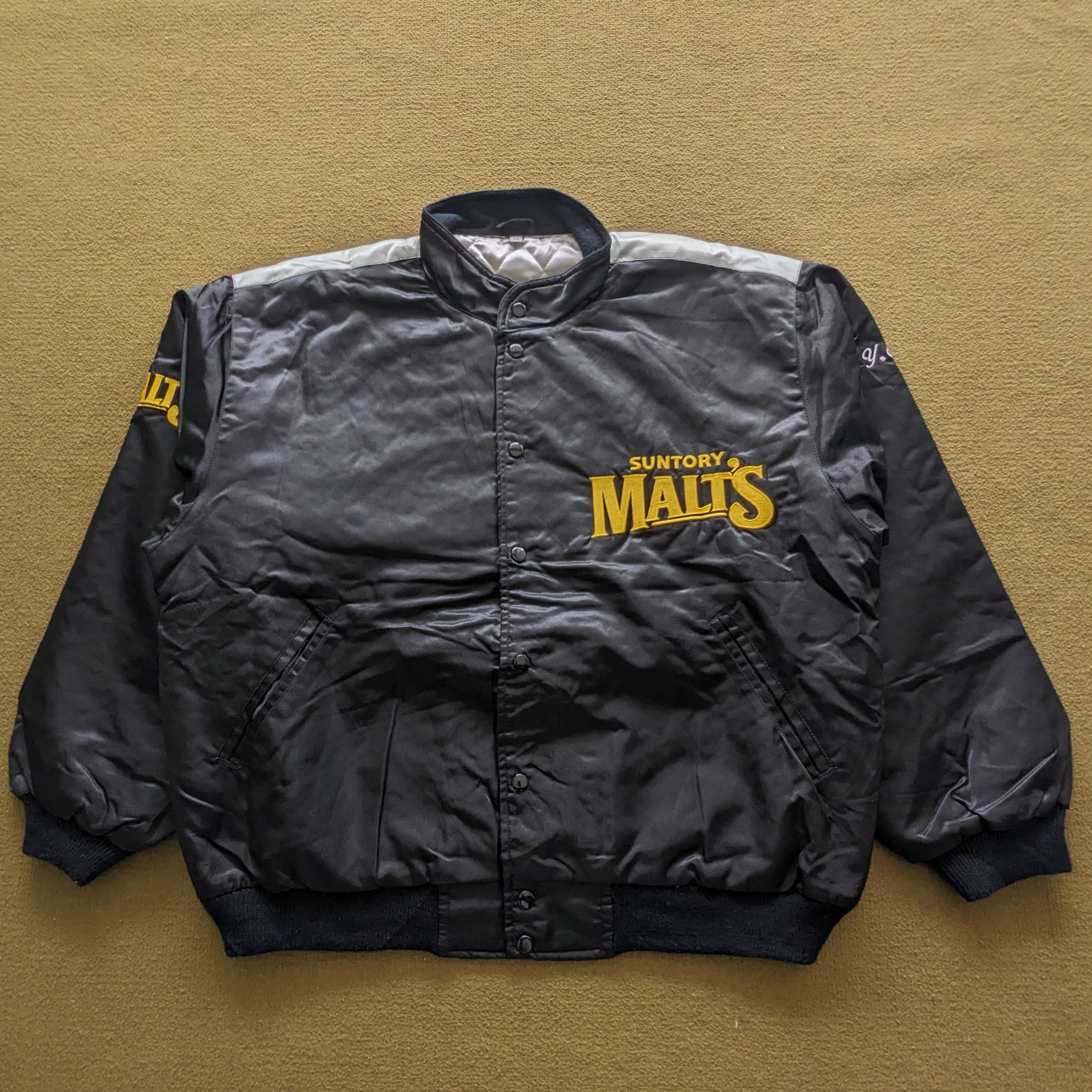 Vintage Vintage Suntory MALT'S Baseball Team MLB Bomber Jacket Size US XL / EU 56 / 4 - 2 Thumbnail