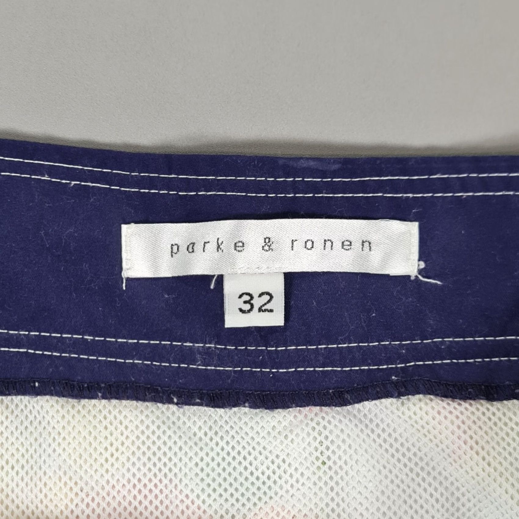 Parker Parke & Ronen Mens Swim Shorts White 32 Floral Holiday Swim Bottom Quick Dry Pockets Drawstring Size US 32 / EU 48 - 3 Thumbnail