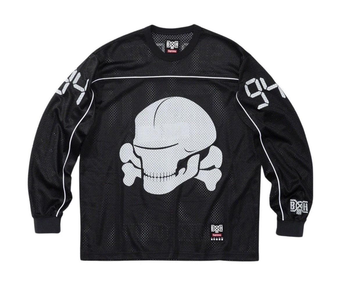 Supreme FW23 SUPREME BOUNTY HUNTER MESH MOTO JERSEY BLACK SZ