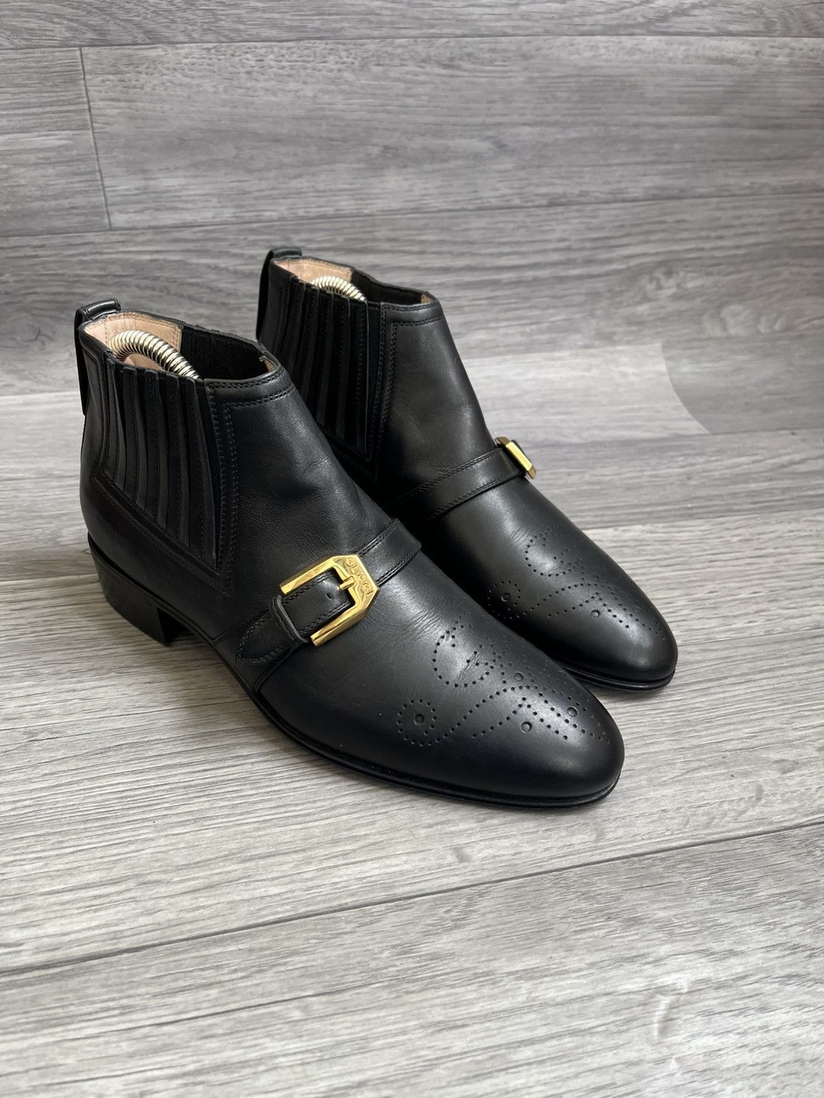 Gucci Gucci brouges leather chelsea ankle boots Size US 6 / IT 36 - 7 Thumbnail
