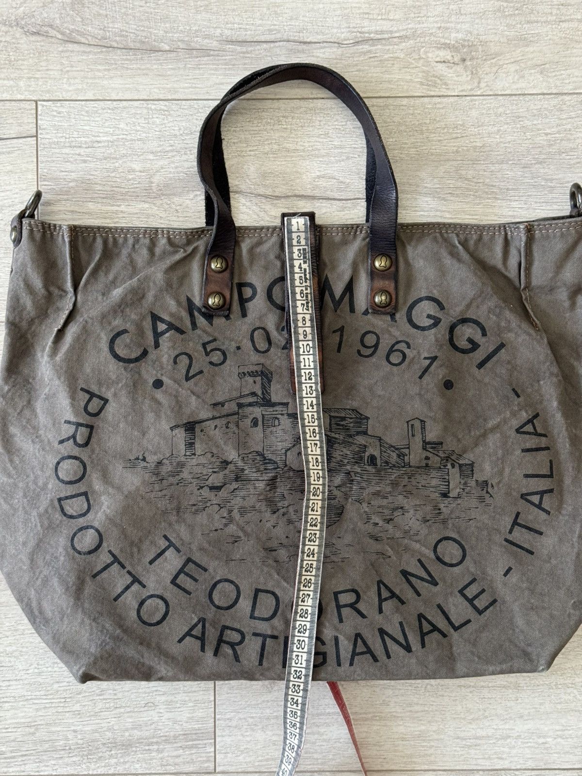 Other Vintage Campomaggi Crossbody ShoulderTote Bag Canvas Leather Size ONE SIZE - 21 Thumbnail