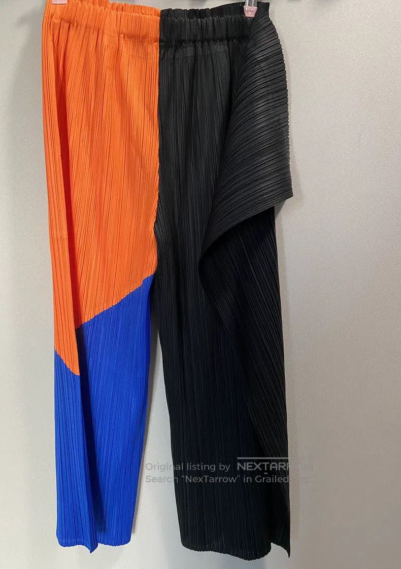 Issey Miyake Issey Miyake Color Block Trousers Size 25" / US 0 / IT 36 - 1 Thumbnail