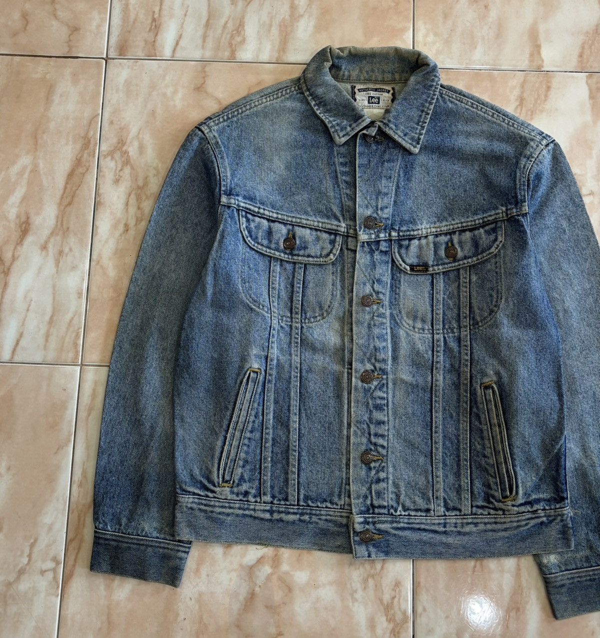 Lee LEE RAIDERS 1990’s ACID WASH DENIM TRUCKER JACKET Size US M / EU 48-50 / 2 - 4 Thumbnail