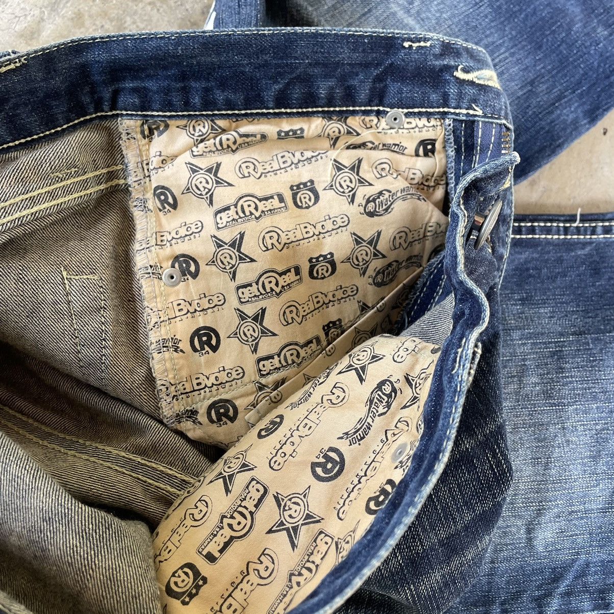 Japanese Brand 🔥🇯🇵Real BVoice Stoned Washed Water Warrior Distress Jeans Size US 31 - 11 Thumbnail