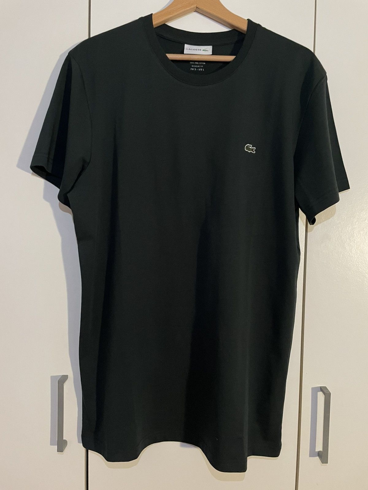 Lacoste T-shirt Lacoste Dark Green Size US L / EU 52-54 / 3 - 9 Thumbnail