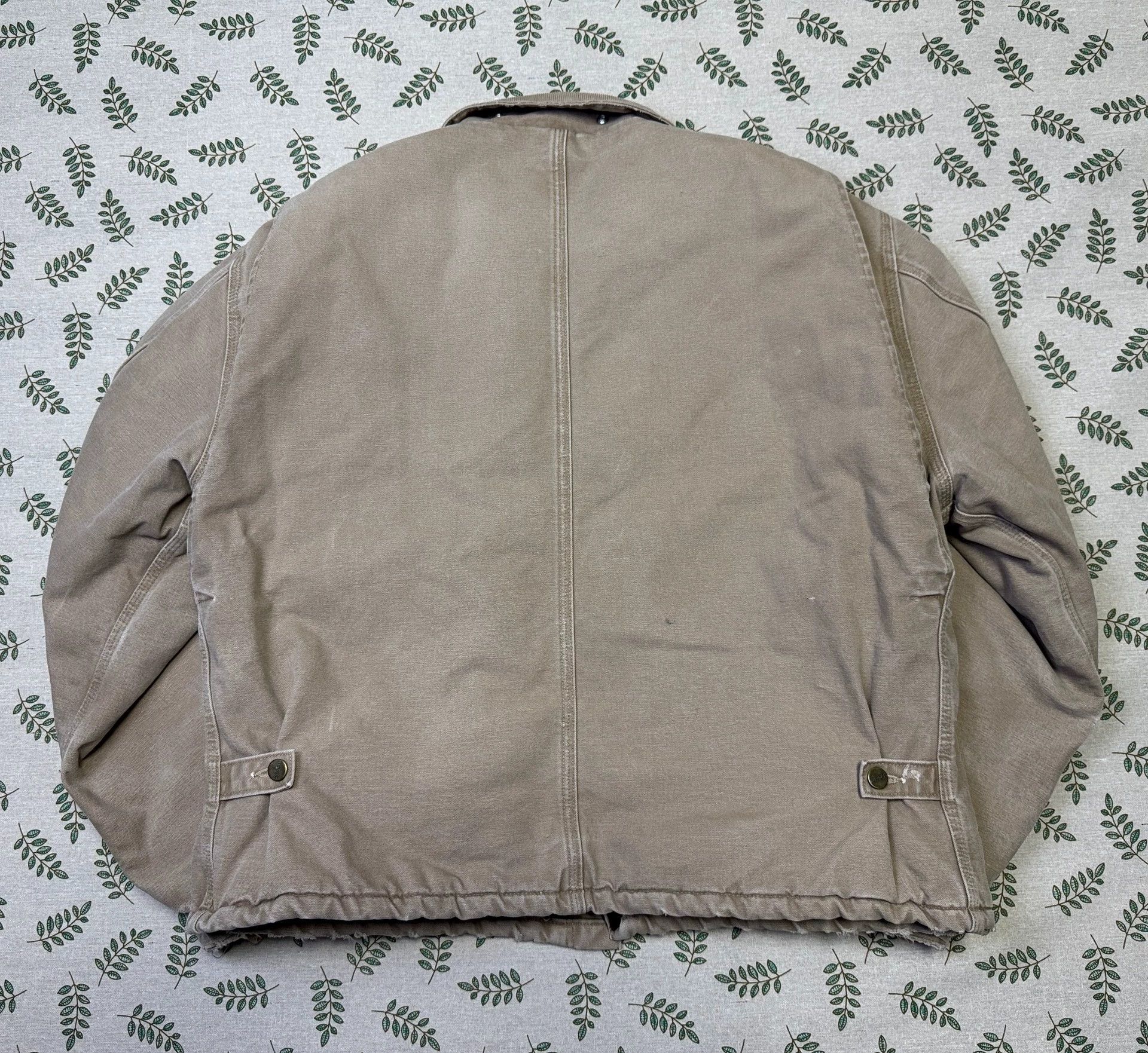 Carhartt Vintage Carhartt J22 Sand XL Heavy Washed USA Jacket Size US XL / EU 56 / 4 - 5 Thumbnail