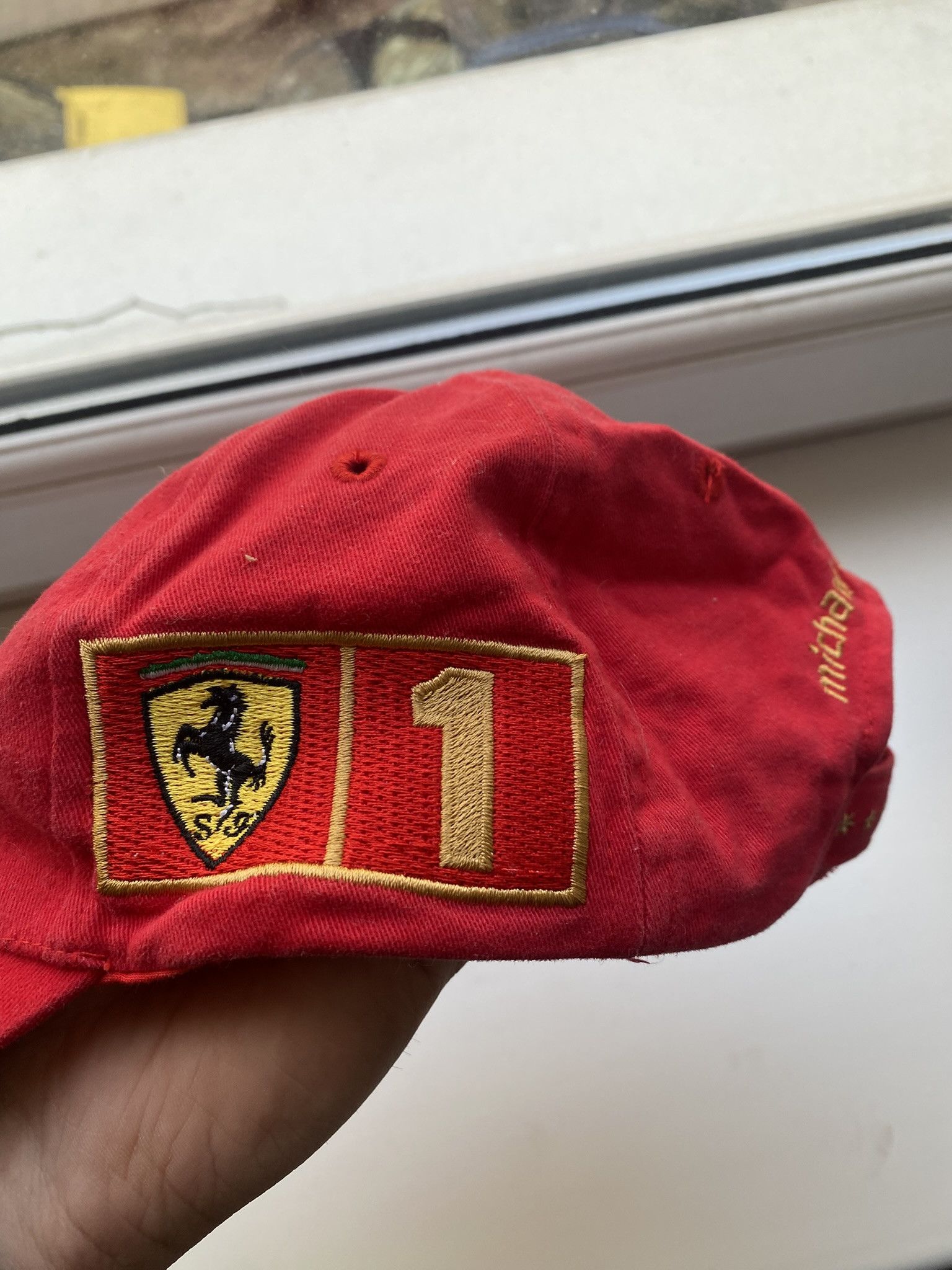 Formula 1 Ferrari Formula 1 Cap Michael Schumacher 3 Red F1 World Size ONE SIZE - 4 Thumbnail