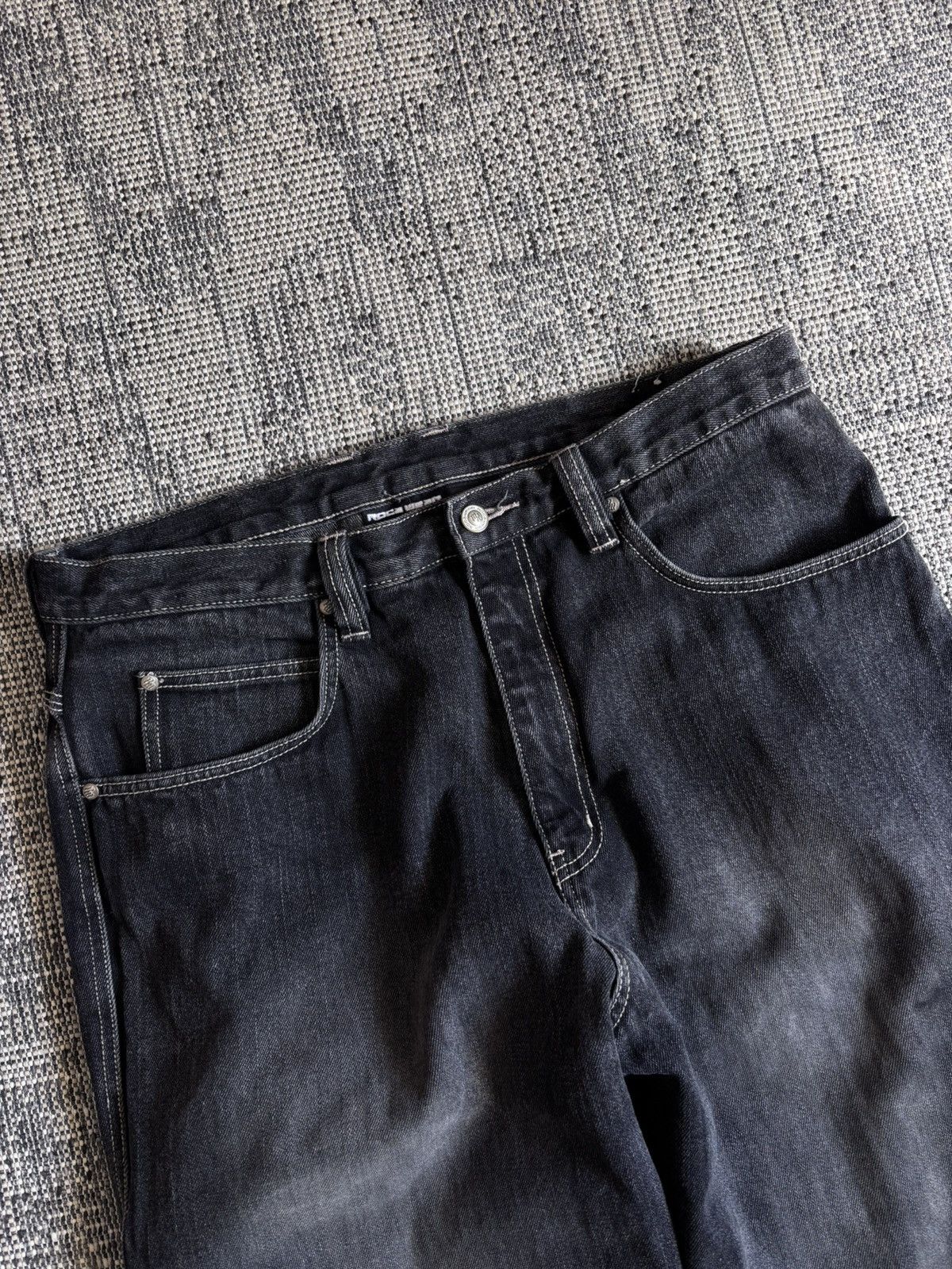 Rocawear Vintage Rocawear Sk8 Baggy Carpenter Jeans Black Faded Size US 36 / EU 52 - 6 Thumbnail