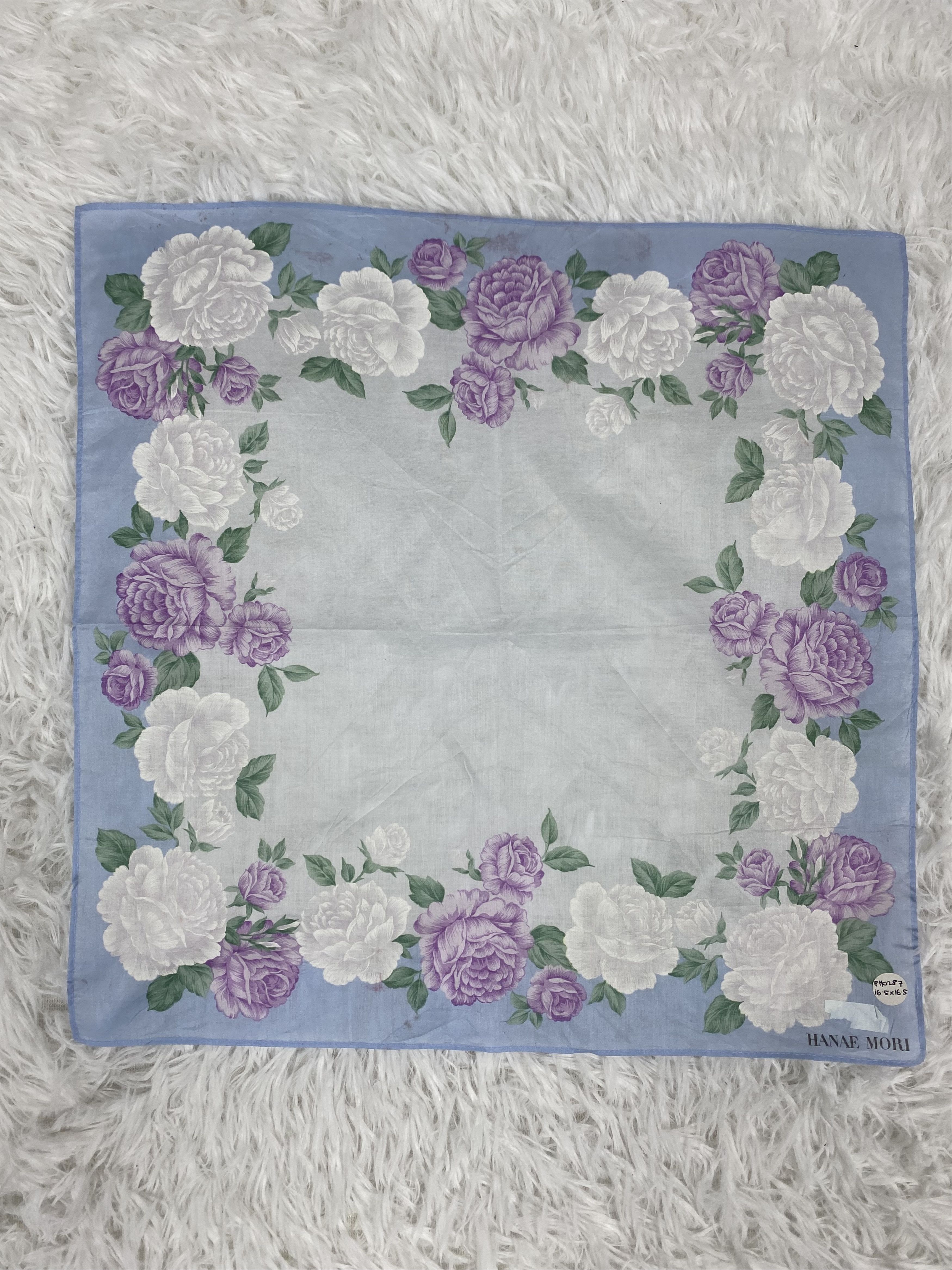 Hanae Mori Vintage Hanae Mori Handkerchief Neckerchief PH0287 Size ONE SIZE - 3 Thumbnail