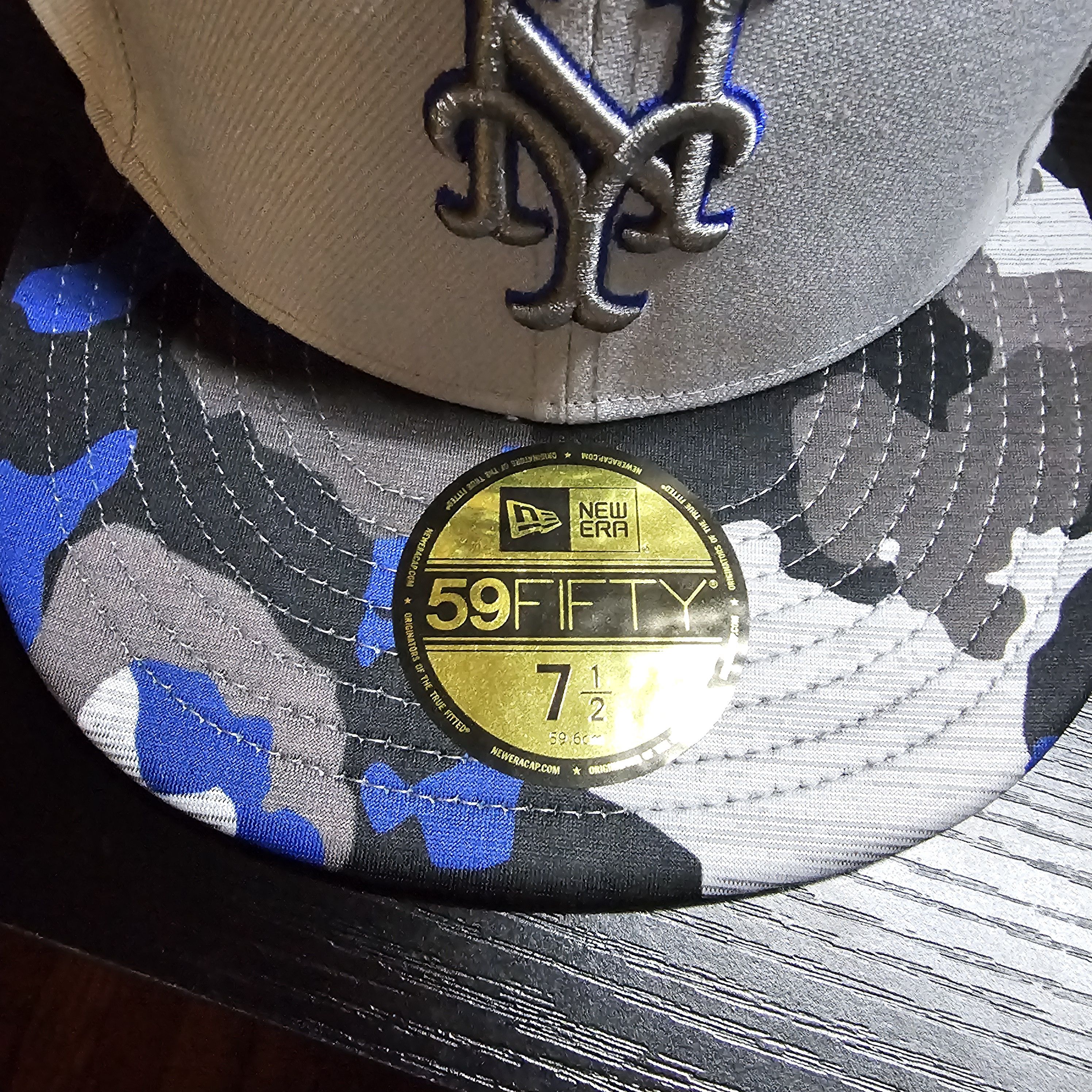 New Era Mets Blue Camo Brim Size ONE SIZE - 2 Thumbnail