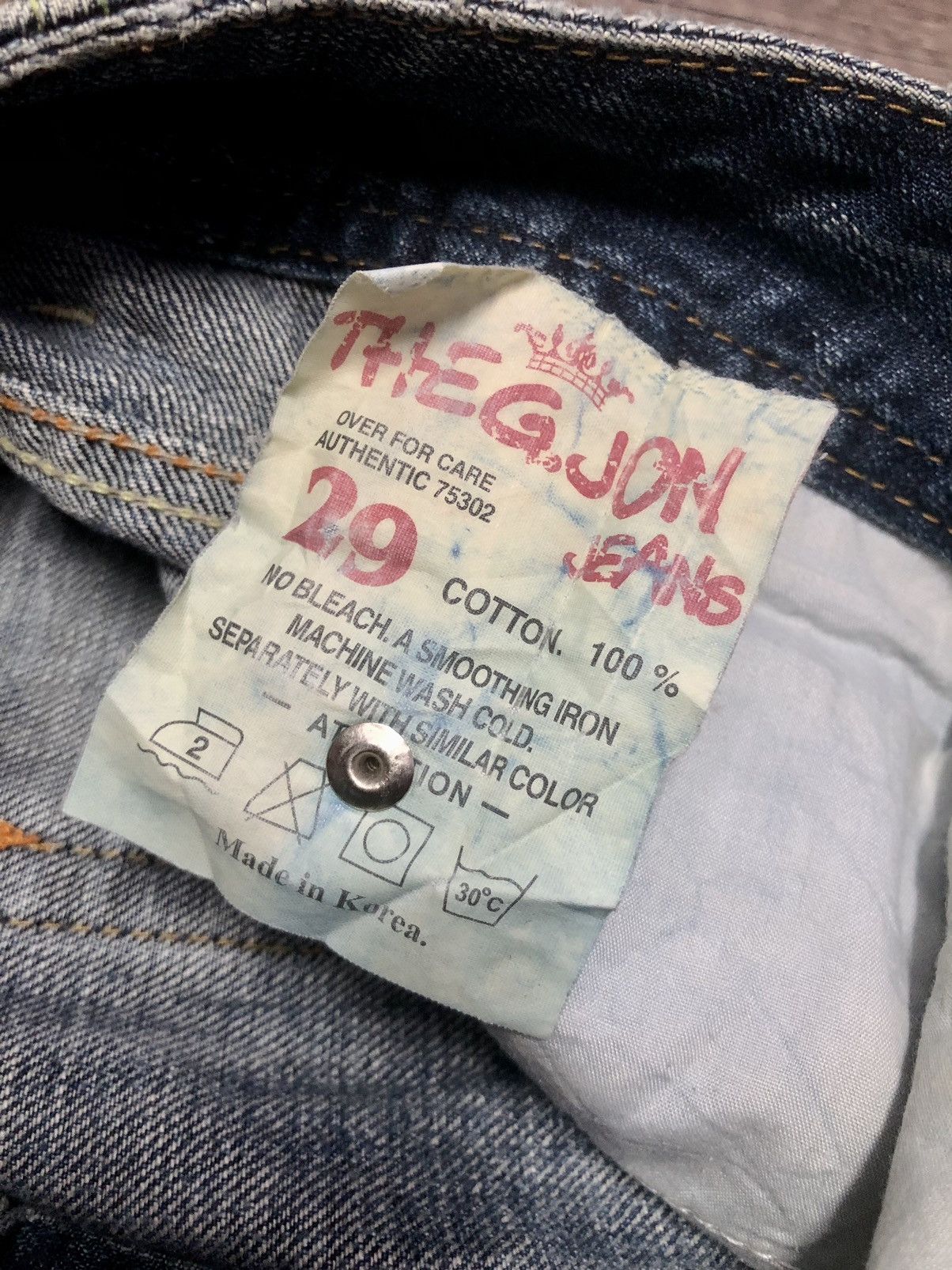 Designer × Japanese Brand VINTAGE THE G.JON JEANS DENIM Size US 32 / EU 48 - 17 Thumbnail