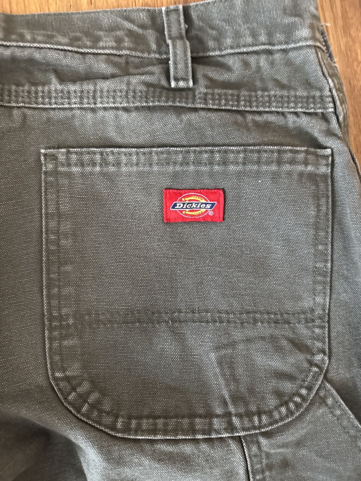 Vintage dickies olive carpenters (42x32) Size US 42 / EU 58 - 3 Thumbnail