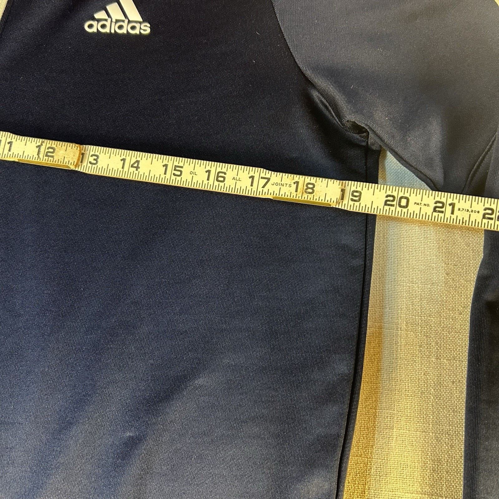Adidas Adidas Mens 3-Stripes Golf Quarter Zip Pullover Blue Sz S Size US S / EU 44-46 / 1 - 7 Thumbnail