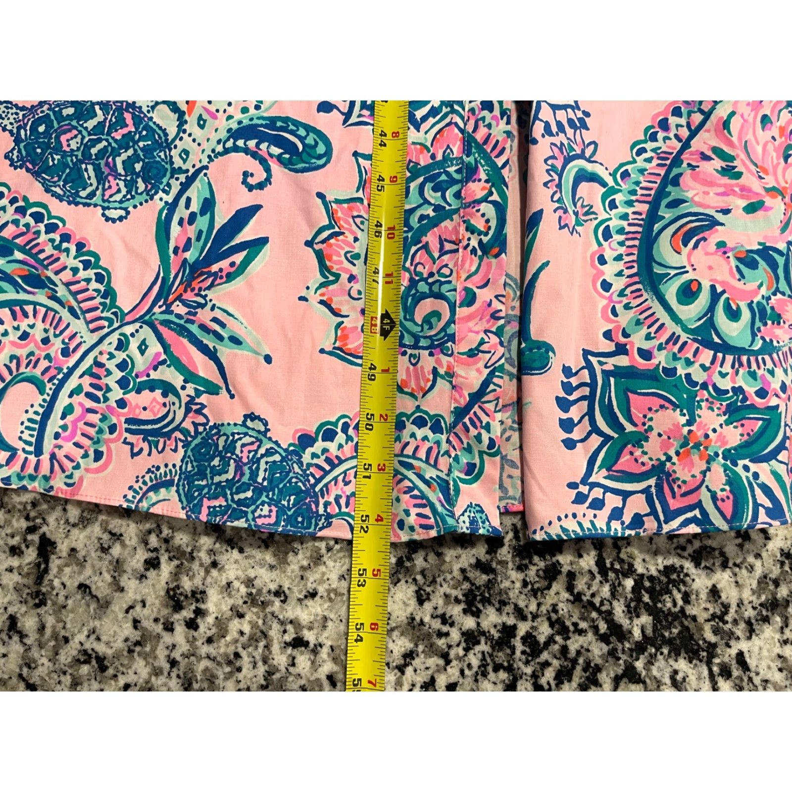Lilly Pulitzer VINTAGE Lilly Pulitzer Dress Shirt Midi Womens Pink Tropical Stretch 10 Size L / US 10 / IT 46 - 8 Thumbnail