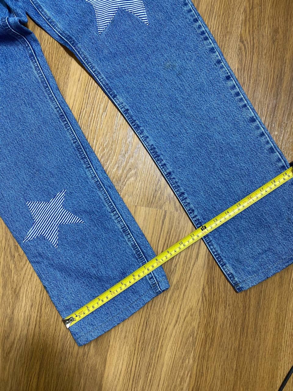 Vintage 💥Distressed Vintage Flared Dirty Washed Crash Denim Jeans Size US 32 / EU 48 - 10 Thumbnail