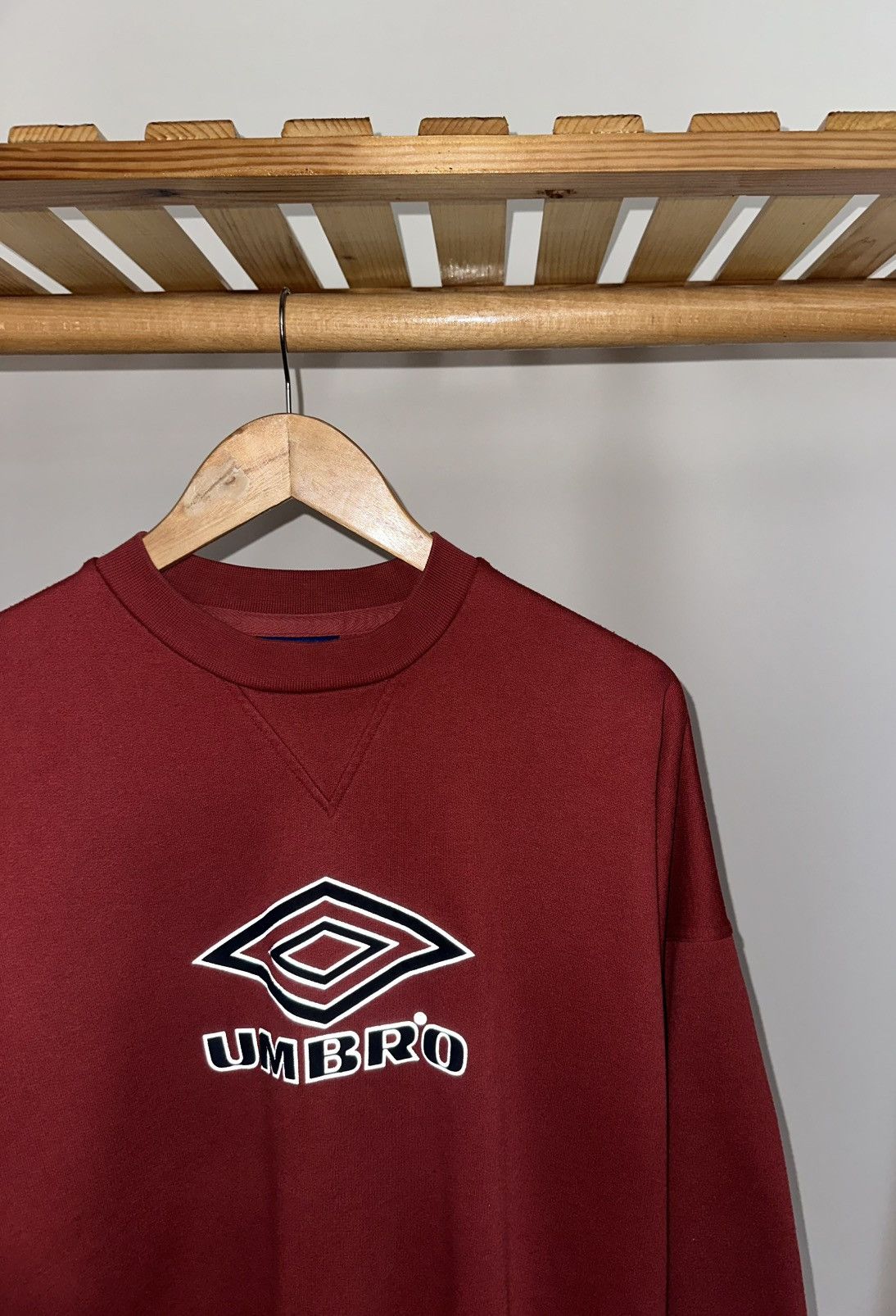 Umbro Vintage UMBRO Crewneck Sweatshirt Big Reflective Logo Size US XL / EU 56 / 4 - 2 Thumbnail