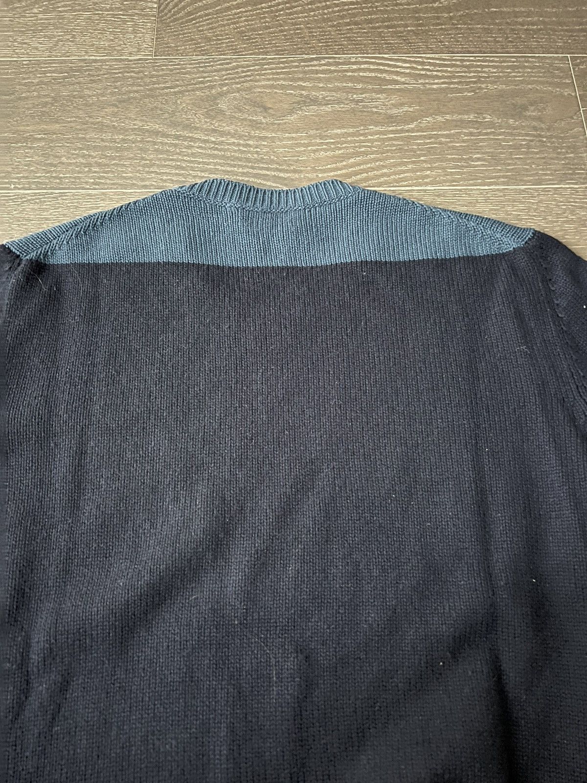 Hermes Cashmere Crewneck Sweater Blue Colorblock Size US XXL / EU 58 / 5 - 6 Thumbnail