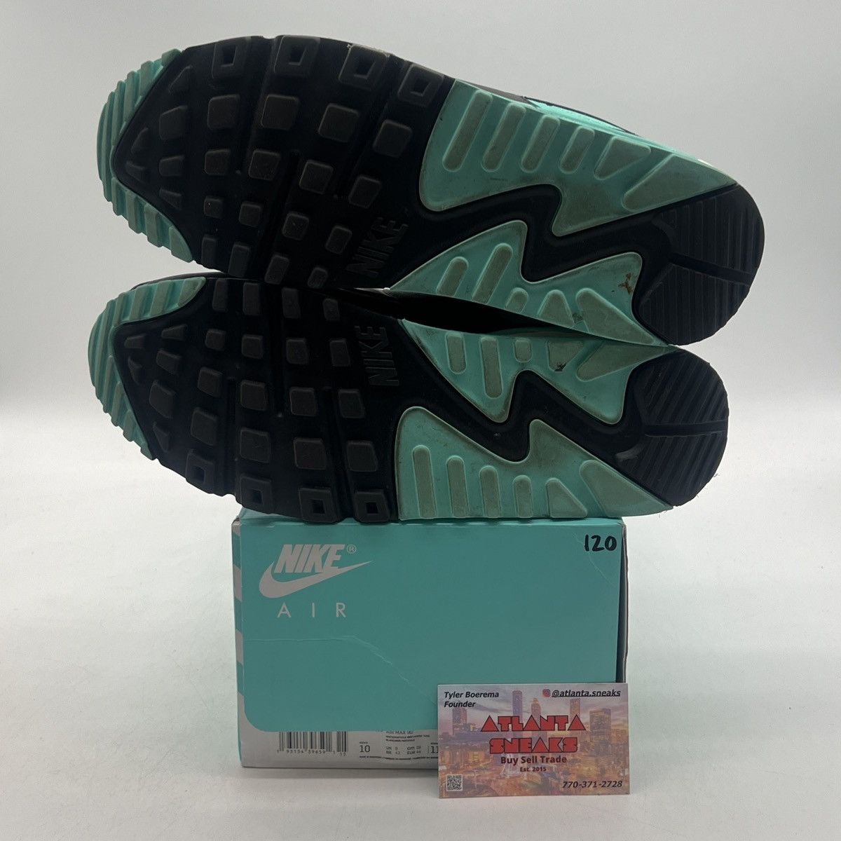 Nike Air max 90 hyper turquoise Size US 10 / EU 43 - 9 Thumbnail