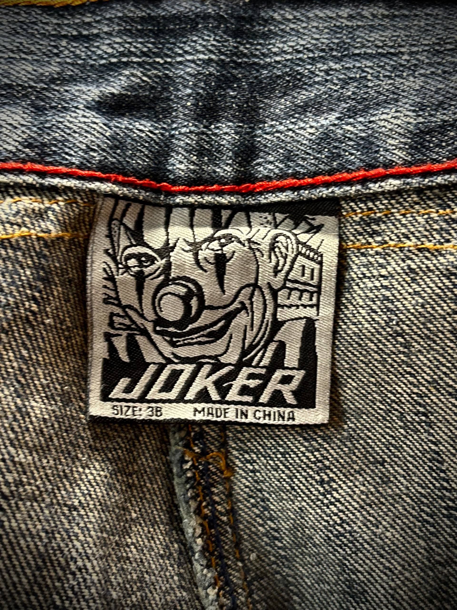 JNCO Vintage 00s Joker LA City Big Logo Back Hit Denim Pants Size US 36 / EU 52 - 6 Thumbnail