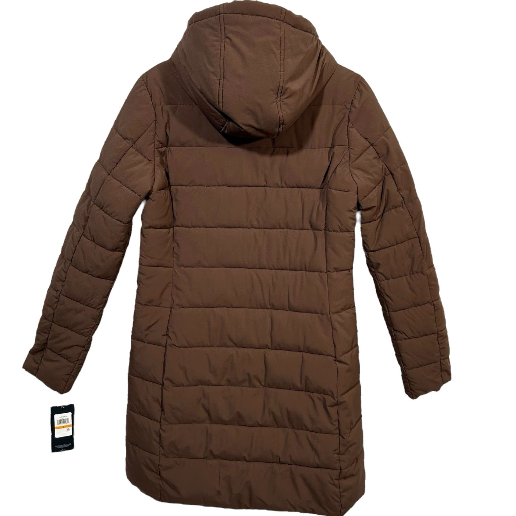 Tommy Hilfiger Tommy Hilfiger Womens Long Puffer Jacket Winter Coat Size S Brown Zip Pockets Size S / US 4 / IT 40 - 7 Thumbnail