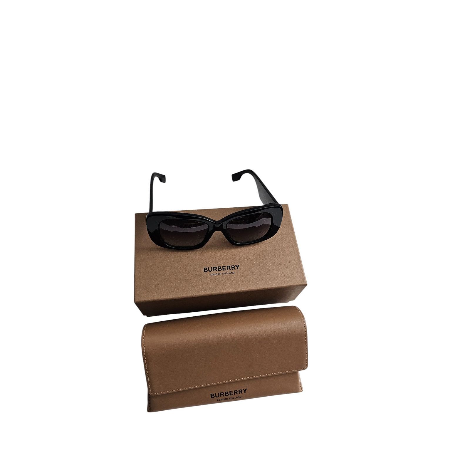 Burberry Burberry BE4410 square-frame sunglasses in black acetate Size ONE SIZE - 4 Thumbnail