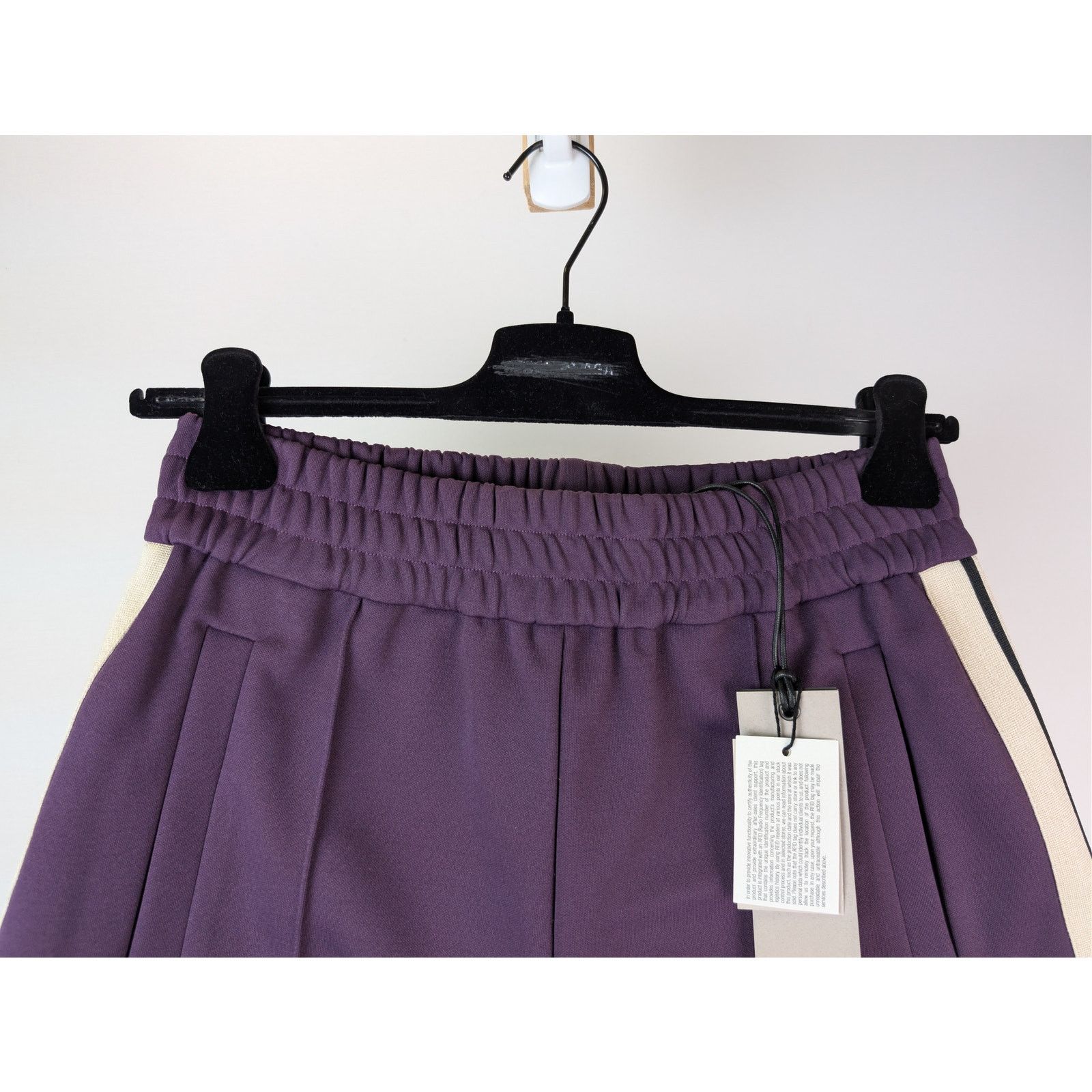 Palm Angels o1rshd1 Classic Logo Track Shorts in Dark Purple / Off-White Size US 32 / EU 48 - 3 Thumbnail