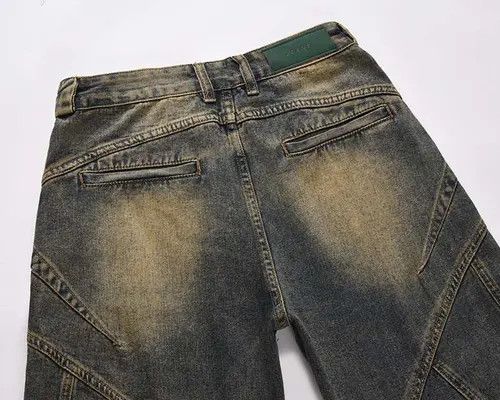 Japanese Brand Horiuchi x Ami Vintage Jeans Patchwork Loose Baggy Retro Size US 27 - 7 Thumbnail