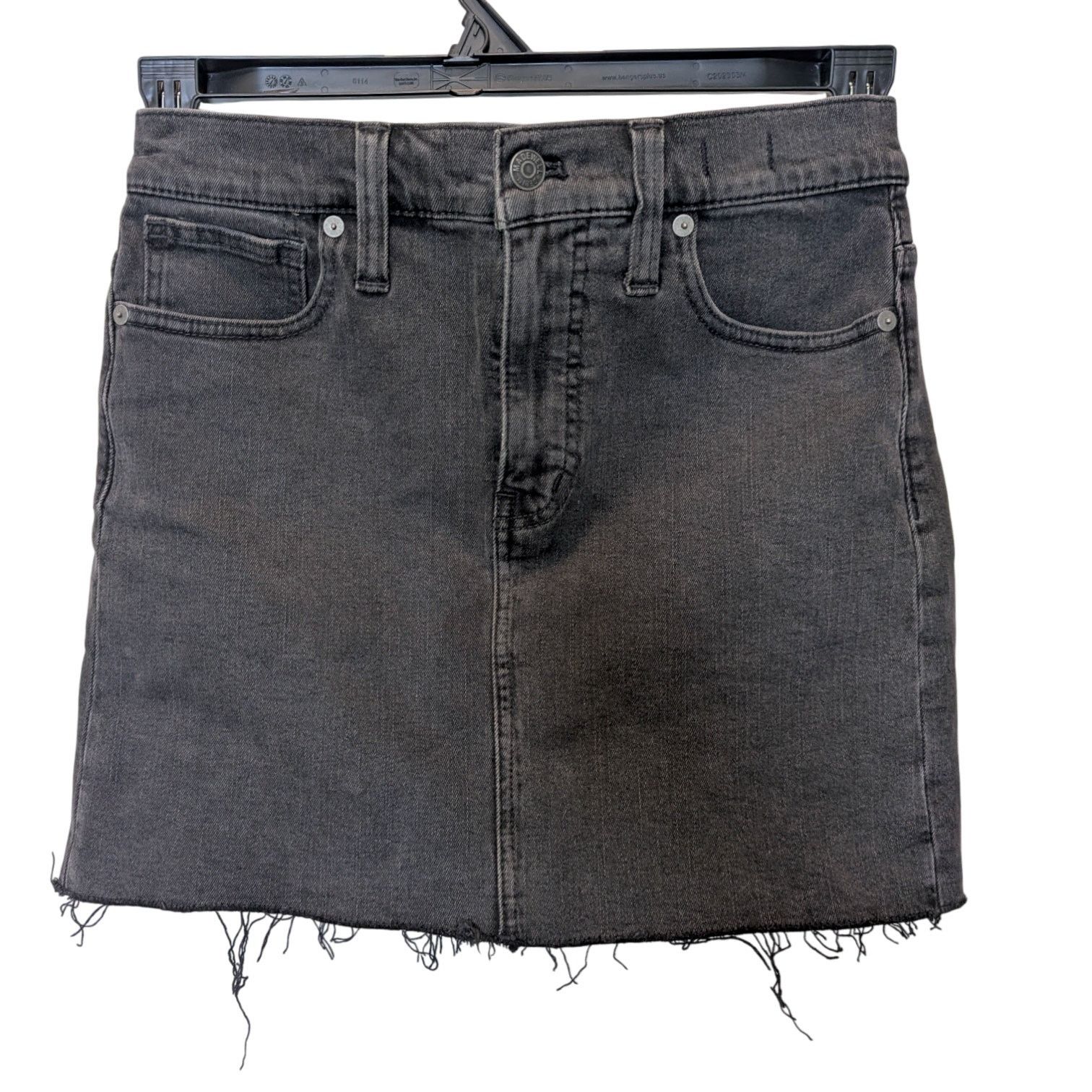 Madewell Madewell Stretch Denim Straight Ashcroft Wash Mini Skirt Size 26" / US 2 / IT 38 - 3 Thumbnail