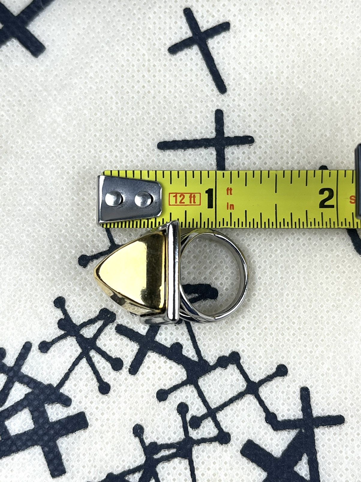 Undercover Undercover Triple Set Pyramid Stud Gold Rings Size ONE SIZE - 10 Thumbnail