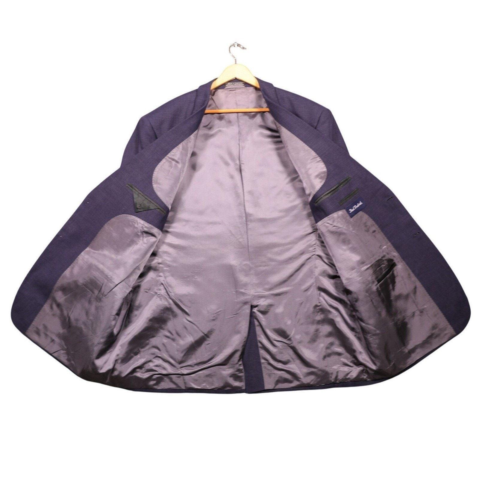 Paul Fredrick Paul Fredrick Suit Mens 48 Long Purple 2-Piece Pleated NWT Size 48L - 3 Thumbnail