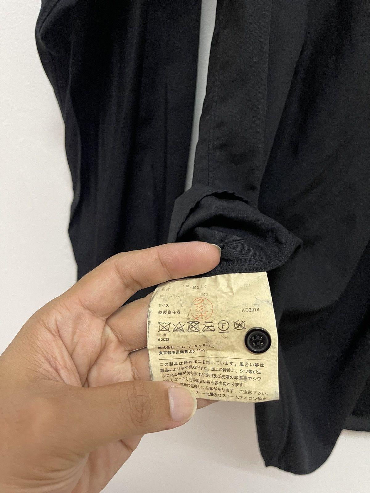 Comme des Garcons ARCHIVE AD2019 Black Comme des Garcons Bondage Strap Shirt Size US M / EU 48-50 / 2 - 5 Thumbnail