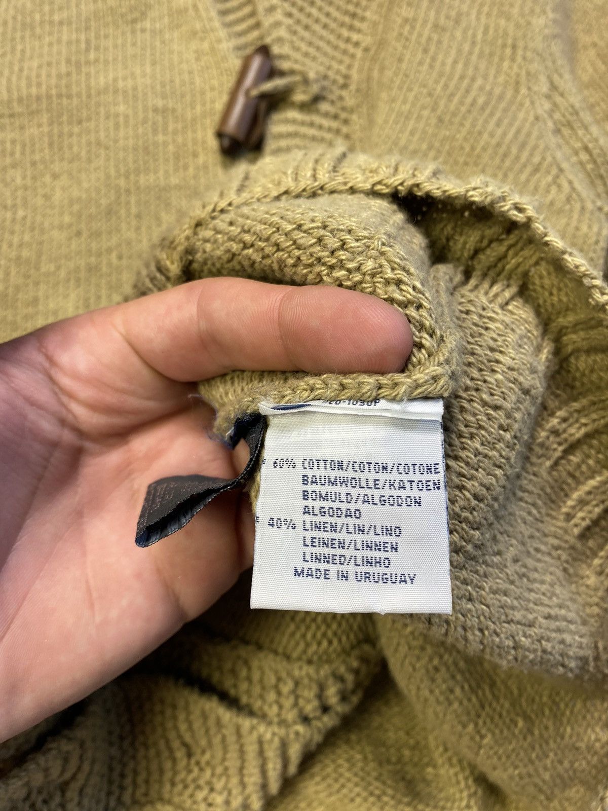 Ralph Lauren RARE! Polo Ralph Lauren Linen Shawl Cable Knit Cardigan Size US M / EU 48-50 / 2 - 9 Thumbnail