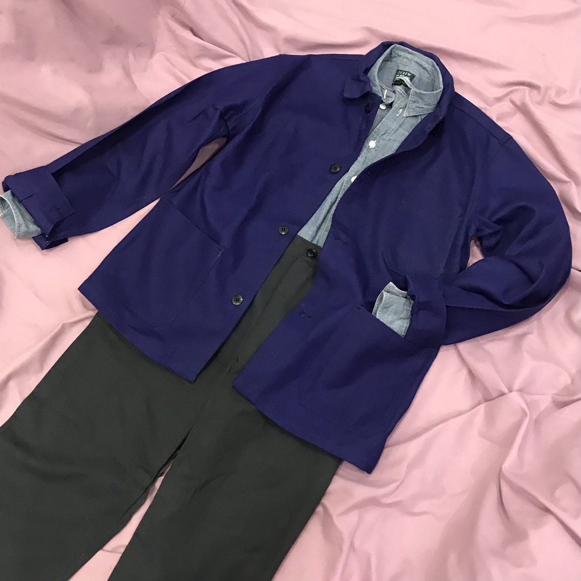 Other MADE IN FRANCE LE MONT CARMEL GENUINE VTG FRENCH CHORE COAT Size US S / EU 44-46 / 1 - 2 Thumbnail