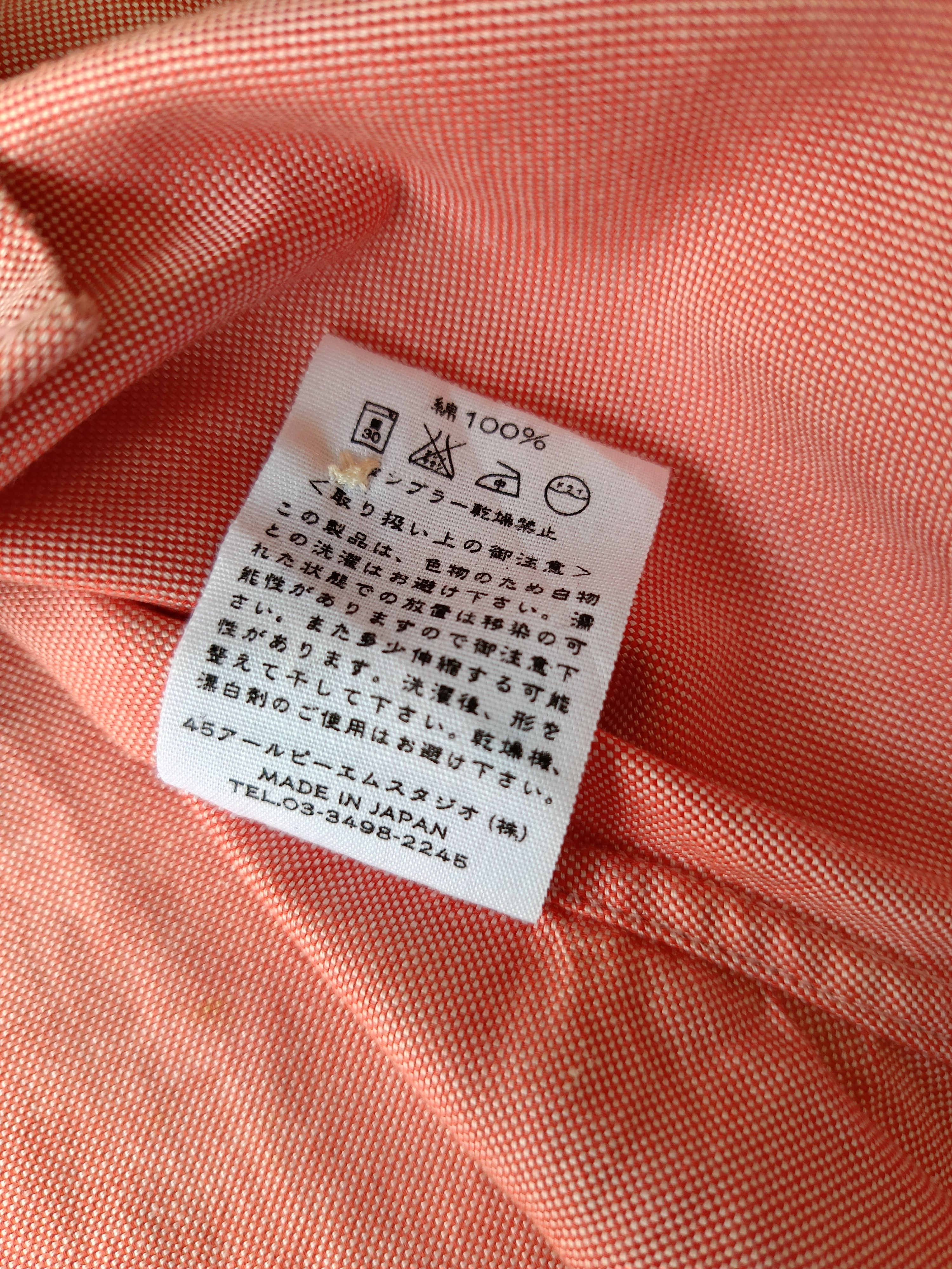 45rpm 45RPM studio by R 3 Japan solid plain red ladies slim shirt Size M / US 6-8 / IT 42-44 - 14 Thumbnail
