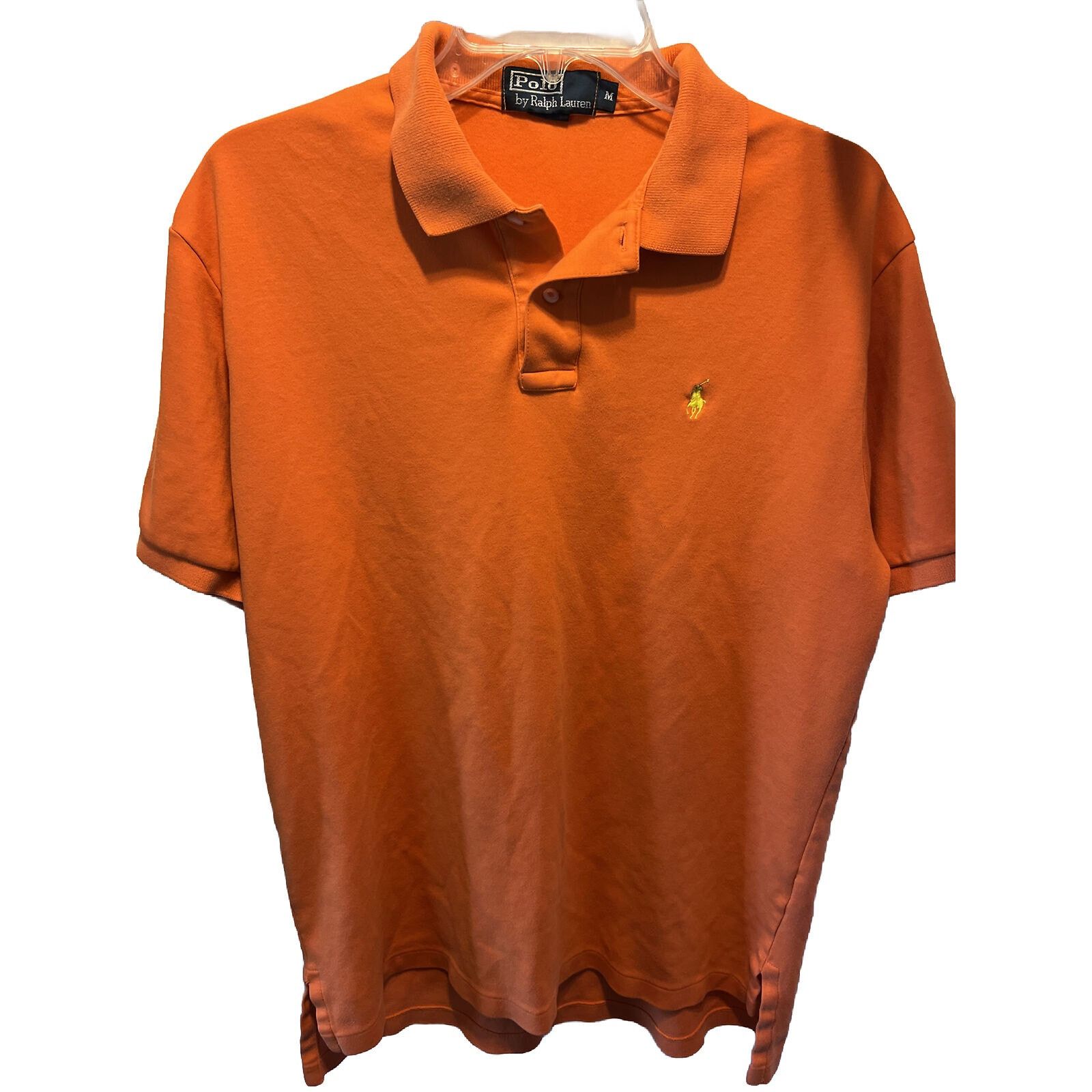 Polo Ralph Lauren Polo Ralph Lauren Men’s M Orange SS Button Cotton Polo Shirt Size US M / EU 48-50 / 2 - 1 Thumbnail