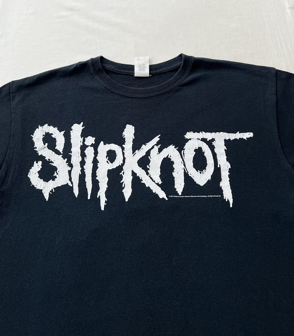 Band Tees Vintage 2012 Slipknot Rock Band Black T-shirt Size US M / EU 48-50 / 2 - 7 Thumbnail