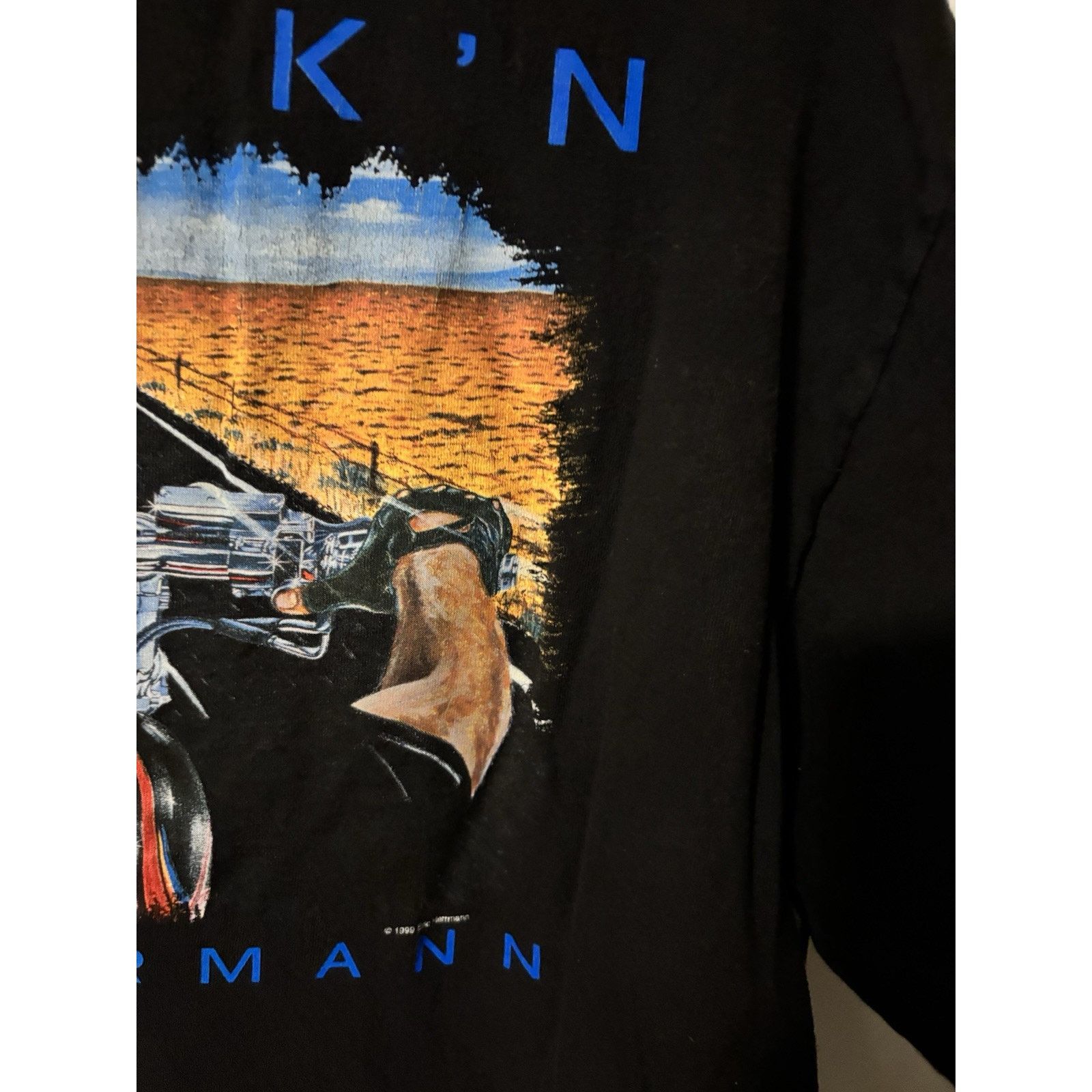 Other ricks cycles black motorcycle Eric Herman Cranks Rare 90s L Size US XL / EU 56 / 4 - 6 Thumbnail