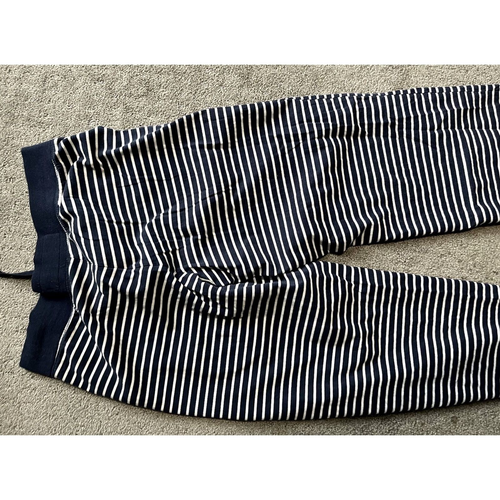 Nautica Nautica Ladies Lounge Sleep Pant XS Navy Blue Striped Socks? Size 26" / US 2 / IT 38 - 4 Thumbnail