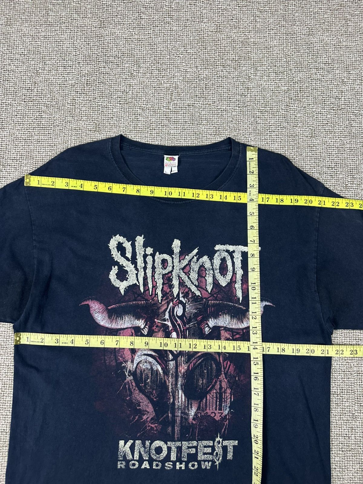 Band Tees Slipknot Knotfest Roadshow 2019 Tashirt A993 Size US L / EU 52-54 / 3 - 6 Thumbnail
