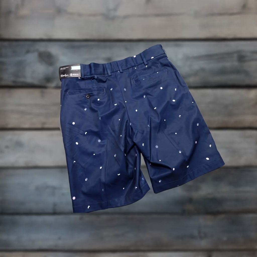 Vintage VINTAGE Walter Hagen Perfect 11 Shorts Mens 35 Blue Art Deco Print Golf 10 Inseam NWT Size US 35 - 1 Thumbnail