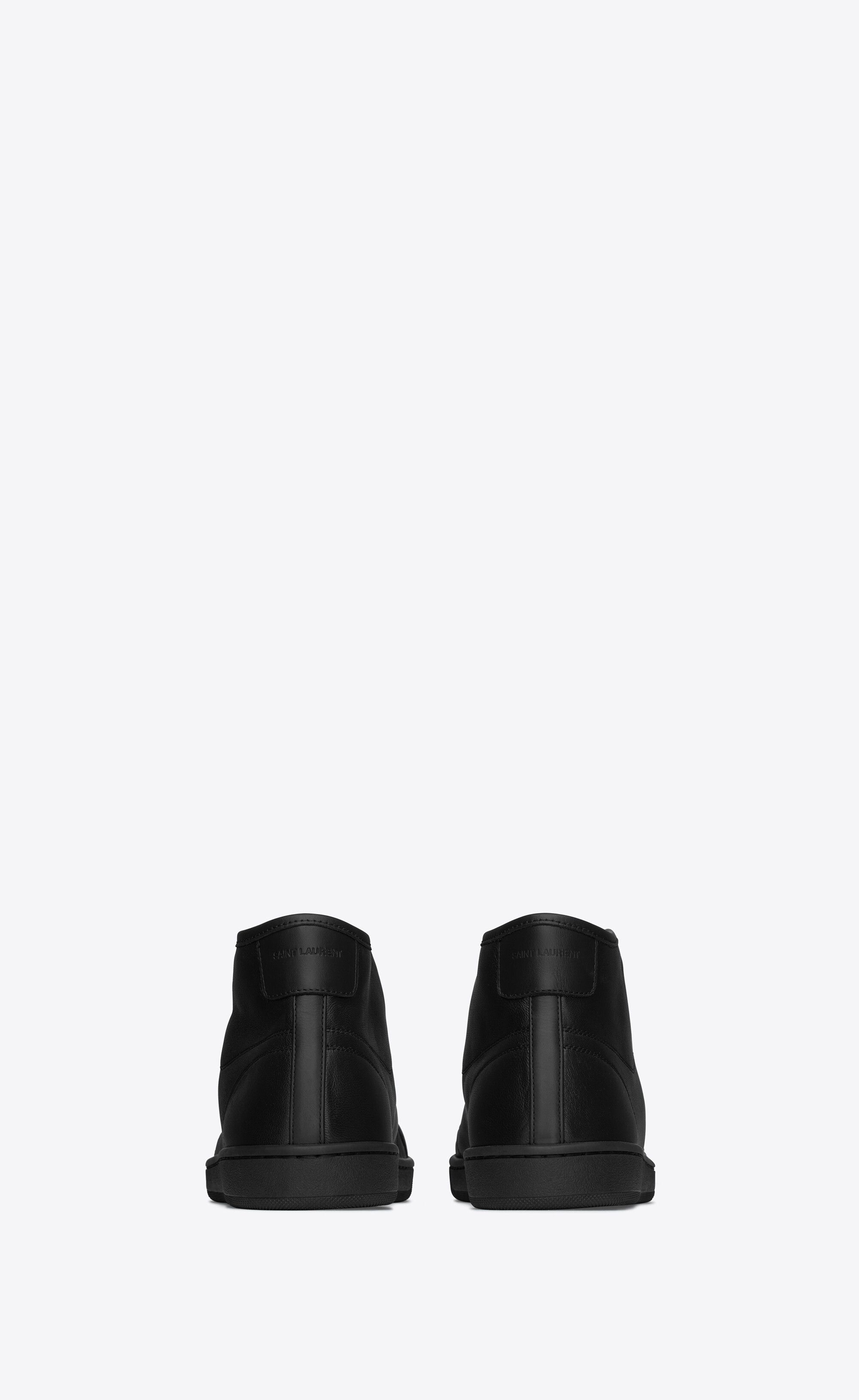 Saint Laurent Paris o1s1wg111224 Court Classic SL/39 Mid-Top Sneakers in Leather Size US 8 / EU 41 - 3 Thumbnail