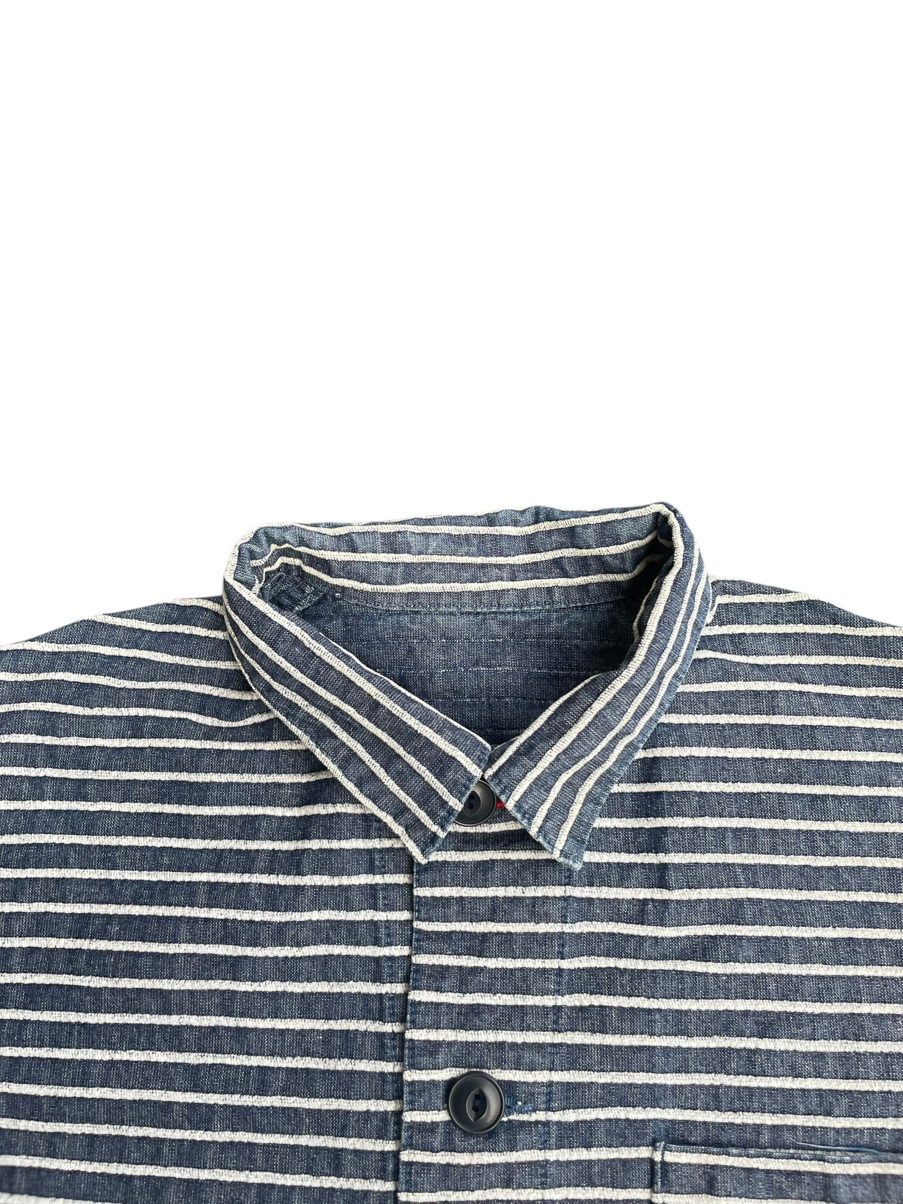UES Japan UE Embossed Stripe Chore Jacket Size US L / EU 52-54 / 3 - 4 Thumbnail