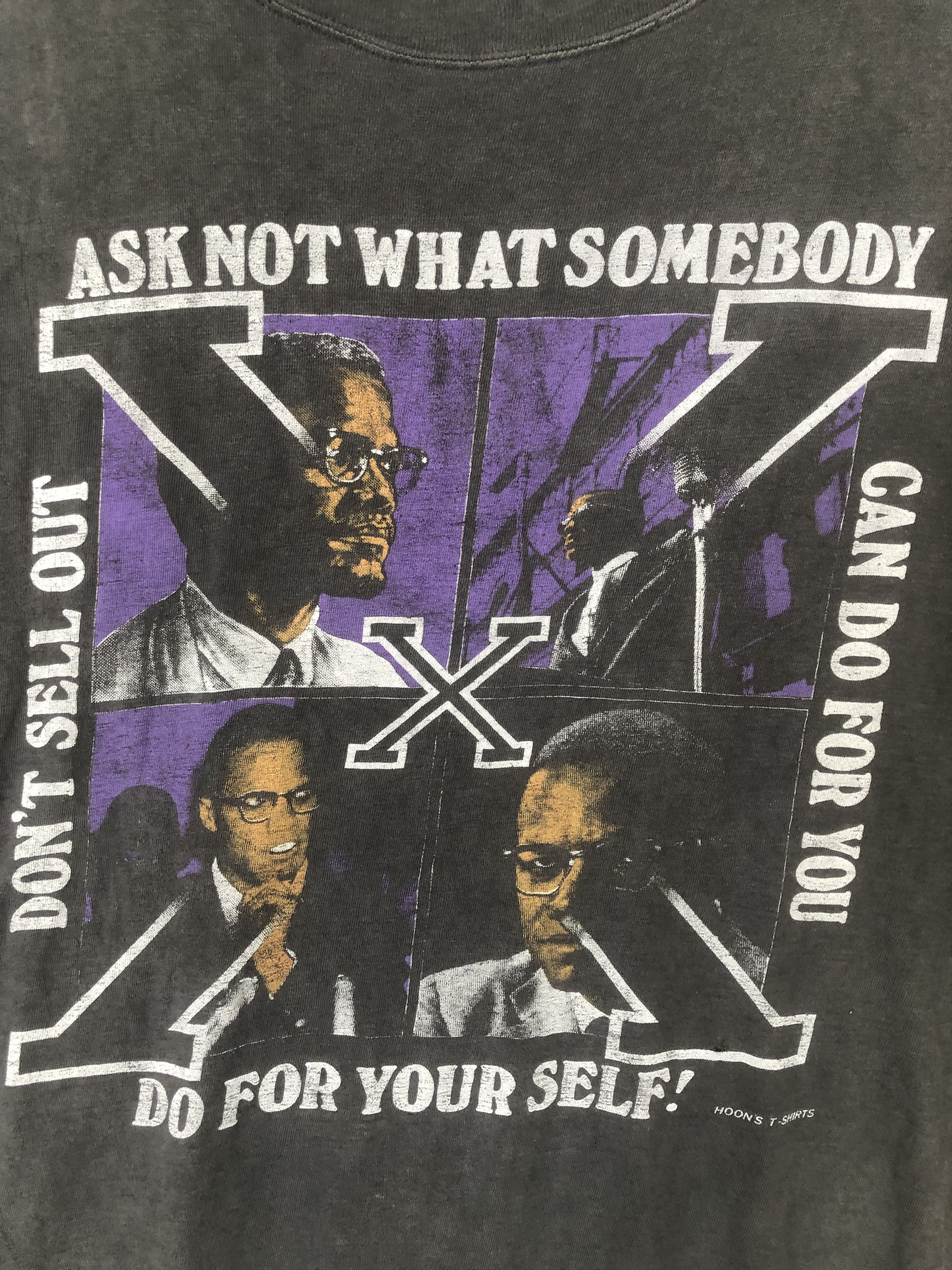 Vintage Thrashed vintage 90s MALCOM X Rare design Size US XL / EU 56 / 4 - 3 Thumbnail