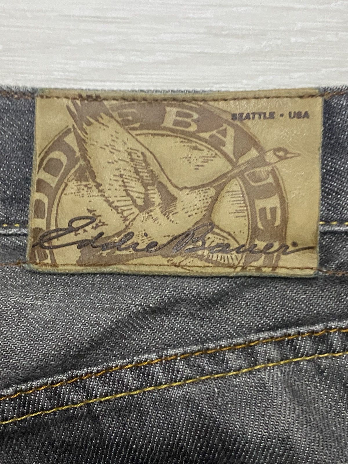 Eddie Bauer × Red Wing Vintage Eddie Bauer Faded Wash Distressed Straight Fit Size US 30 / EU 46 - 11 Thumbnail