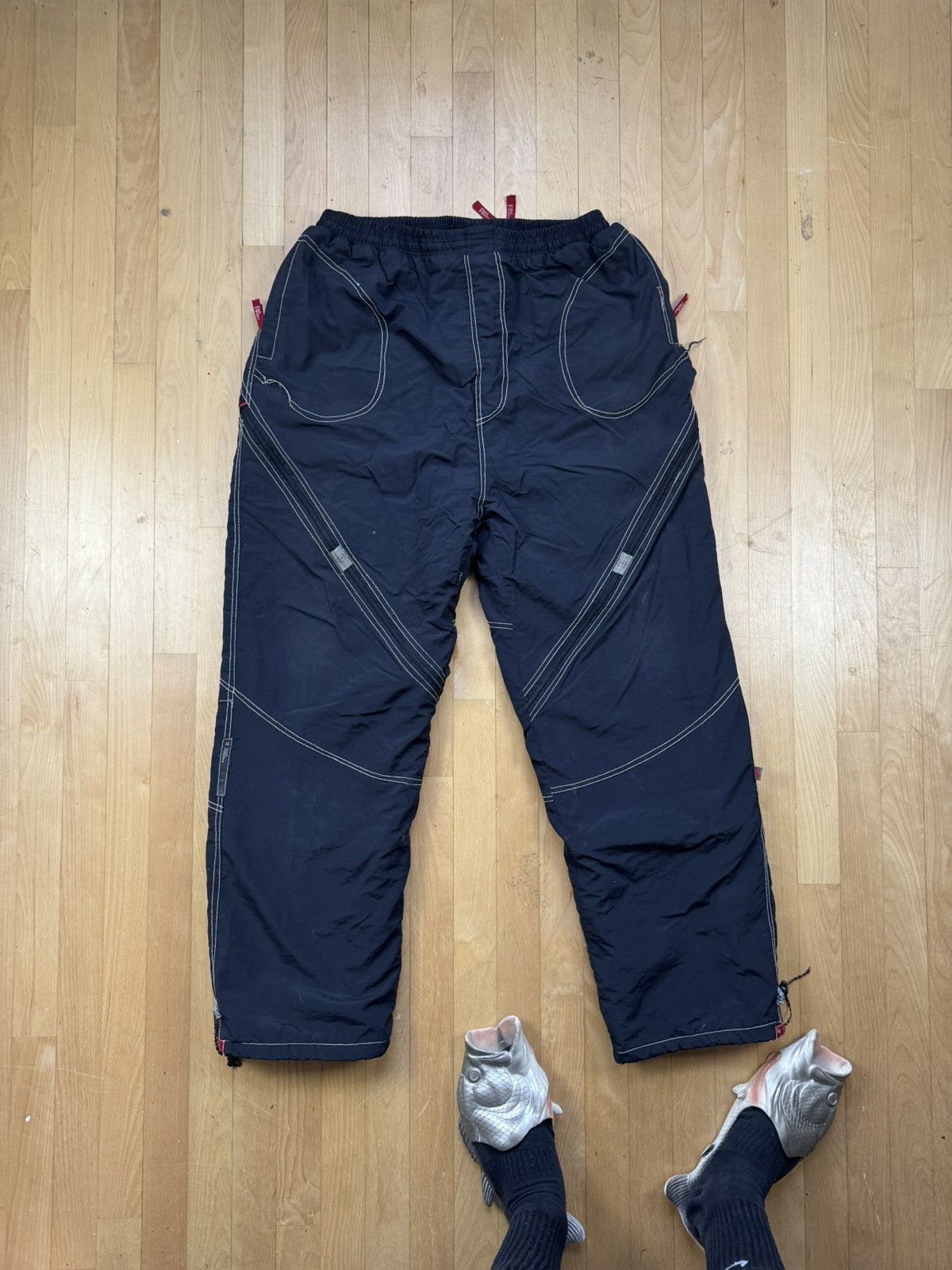 Ecko Unltd. × Vintage Vintage 90’s Rarest Ecko Unltd y2k Full zip Ski pants Usa Size US 36 / EU 52 - 1 Thumbnail