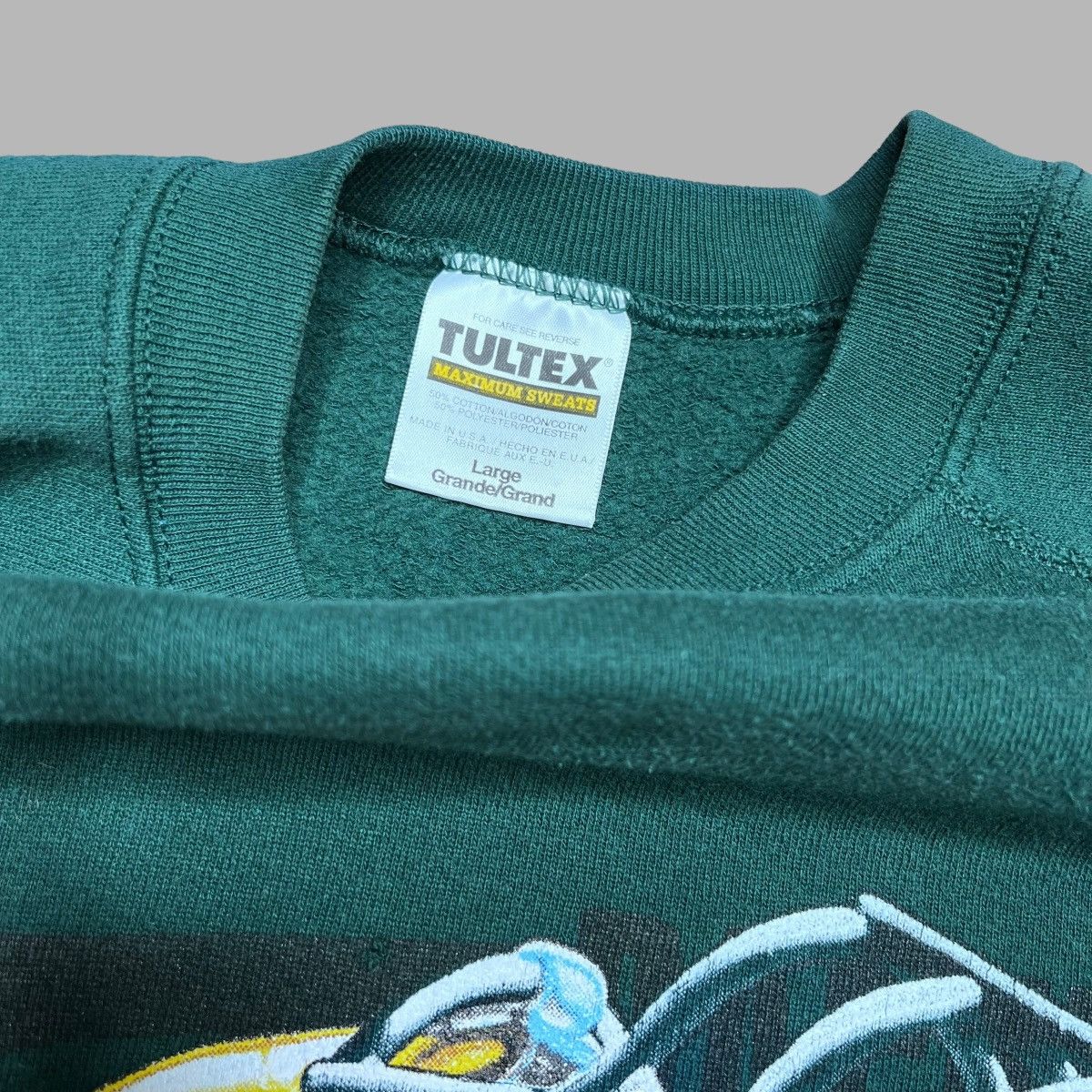 NFL × Vintage Vtg 1995 NFL Green Bay Packers Helmet Spell Out Sweatshirt Size US L / EU 52-54 / 3 - 2 Thumbnail