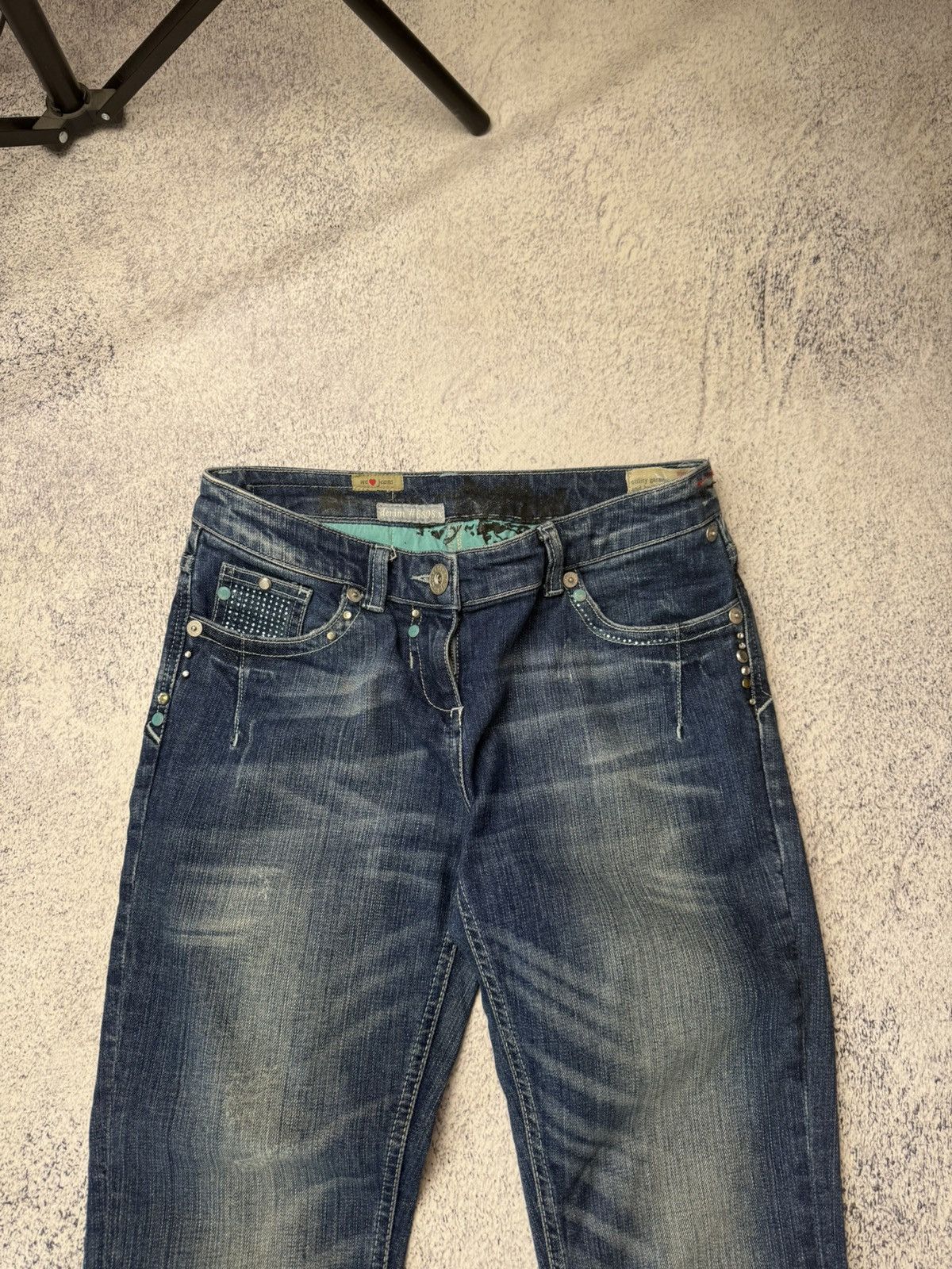 Japanese Brand Vintage Women’s Flared Jeans Y2K Japanese Size 28" / US 6 / IT 42 - 2 Thumbnail